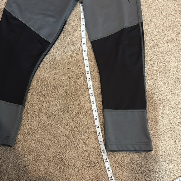 Women’s Puma Grey/Black Color-Block Leggings Size XL - Picture 7 of 10